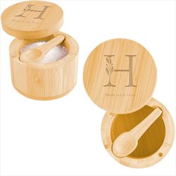 HH75087 Bamboo Salt Cellar With Custom Imprint